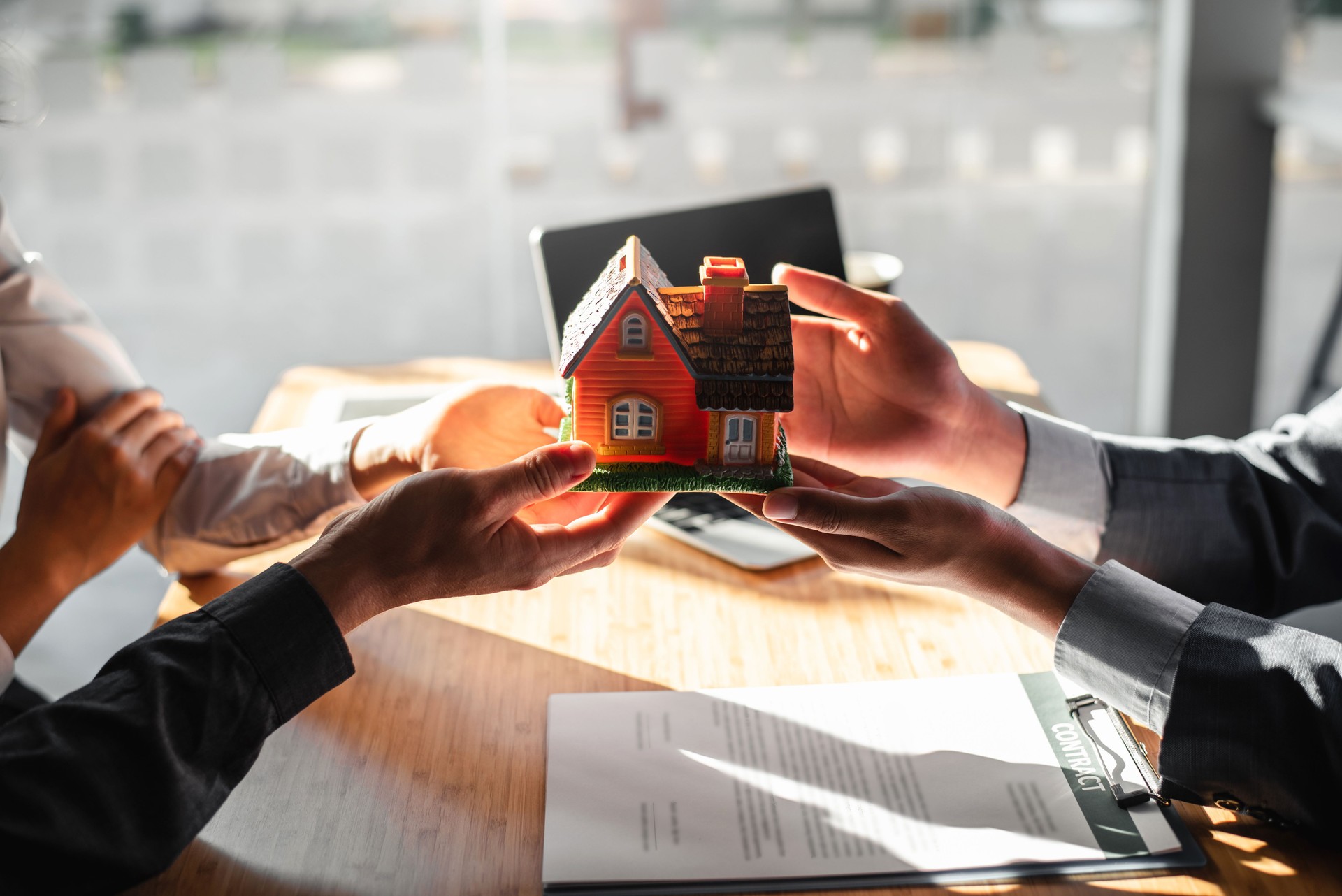 Contracting for the sale or buy of house and land.